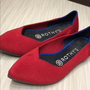 Rothy’s 6.5 Chili Red Point Shoes